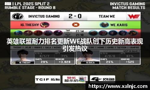英雄联盟耐力排名更新WE战队创下历史新高表现引发热议