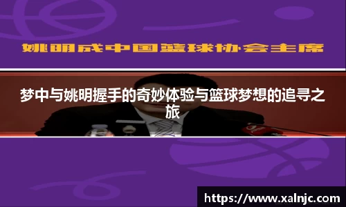 梦中与姚明握手的奇妙体验与篮球梦想的追寻之旅